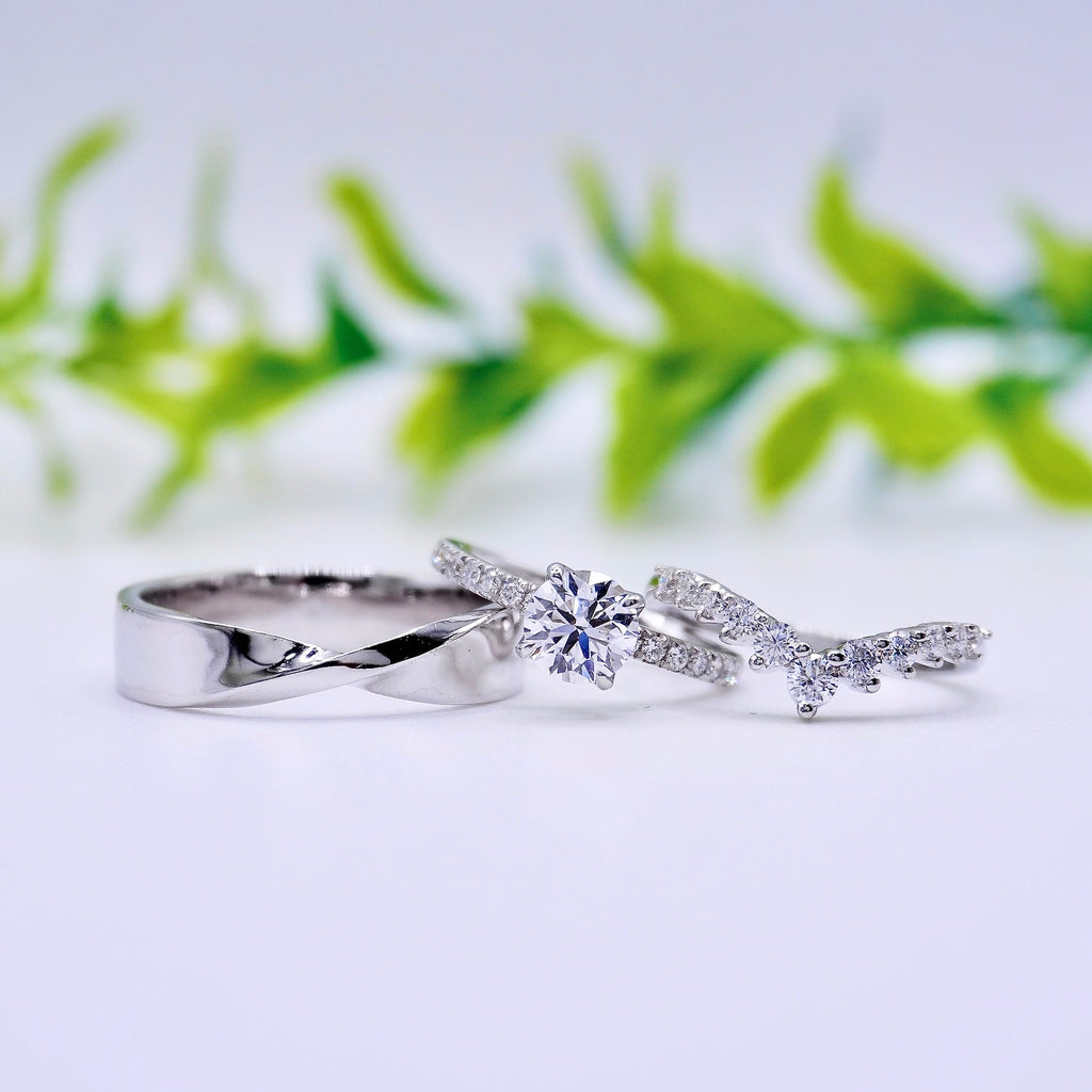 platinum wedding engagement ring set ph