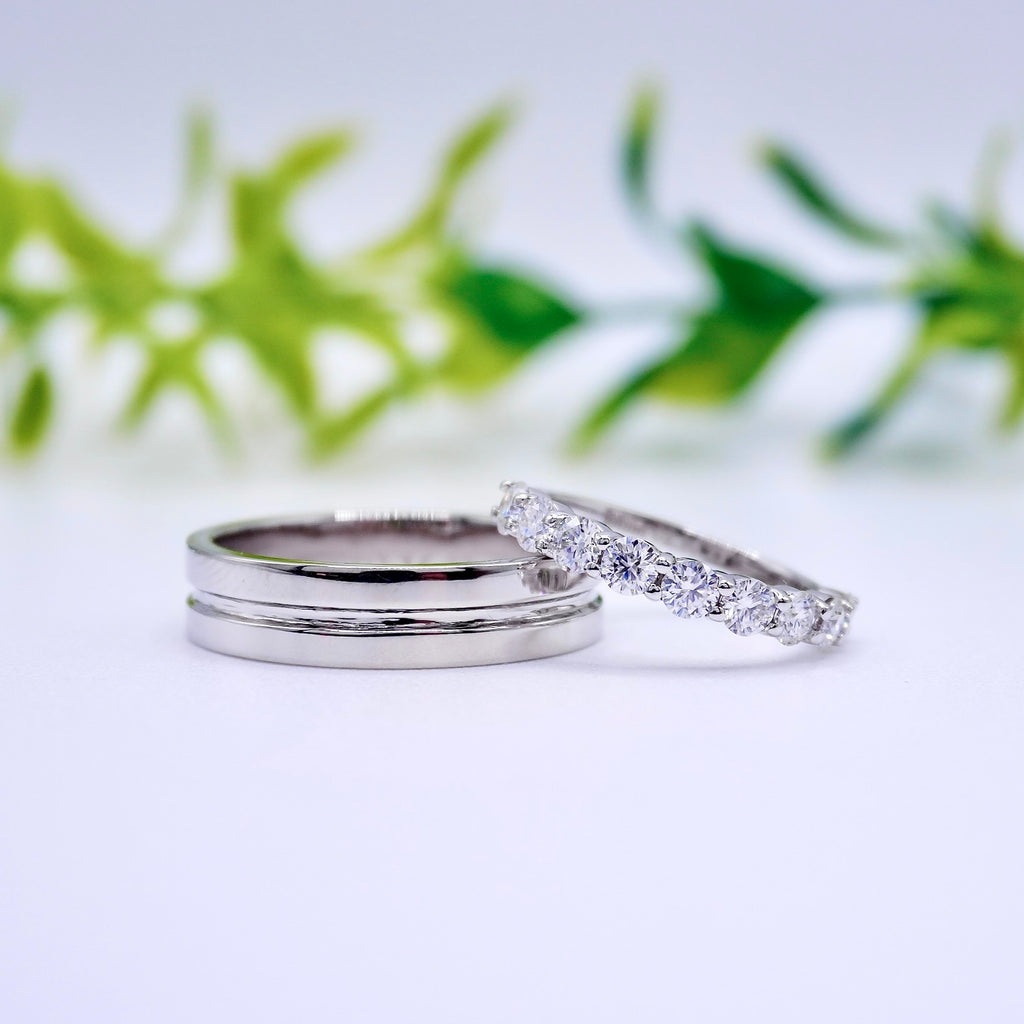 modern platinum wedding ring design