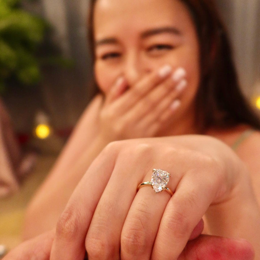 Engagement ring Wedding rings gold jewelry moissanite lab diamond manila philippines