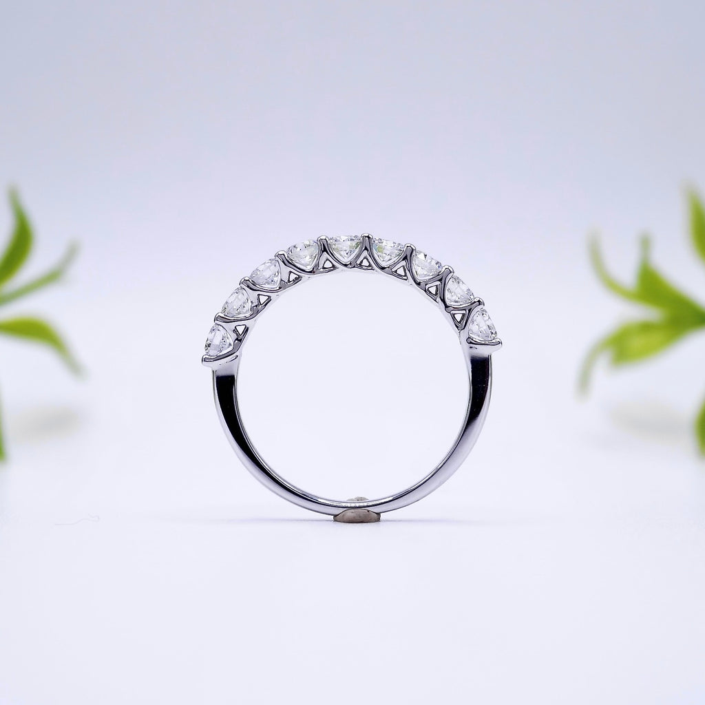 lab diamond eternity wedding ring design