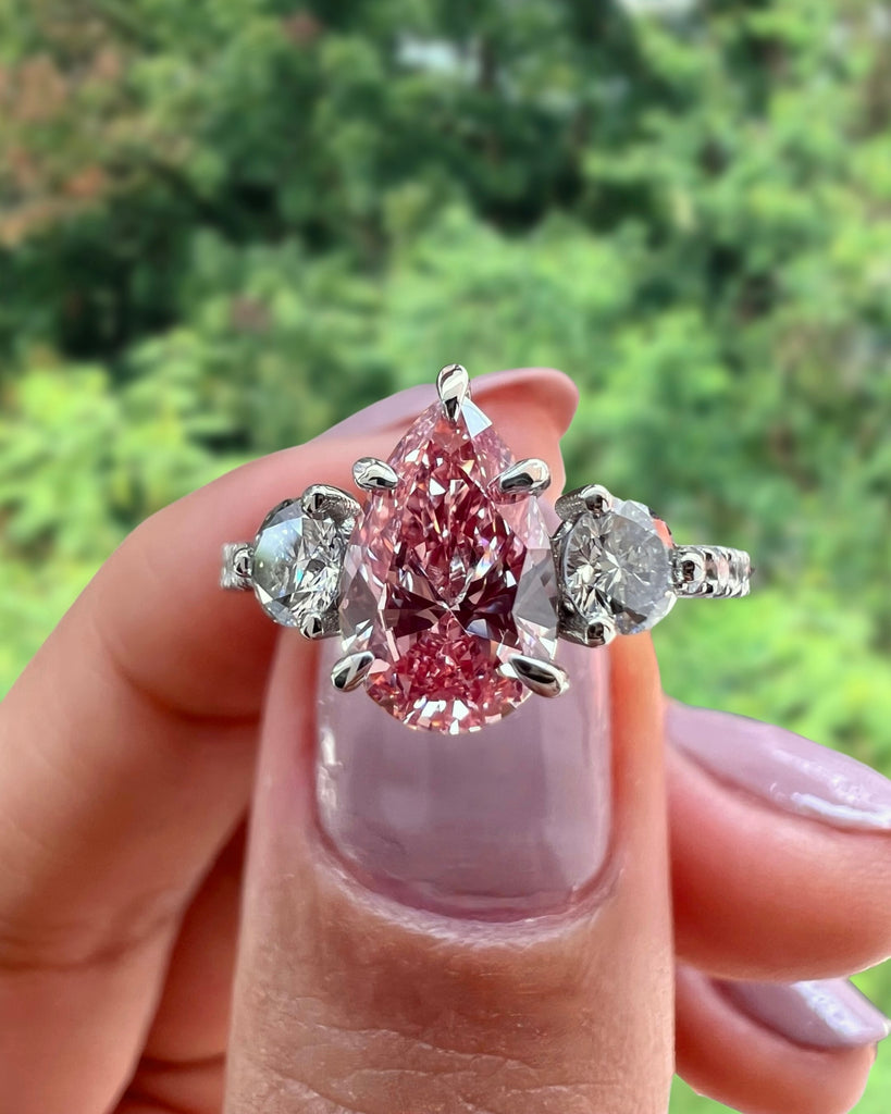 Magnificent 9.21 ctw Platinum Certified Diamond Trilogy Engagement - Ruby  Lane