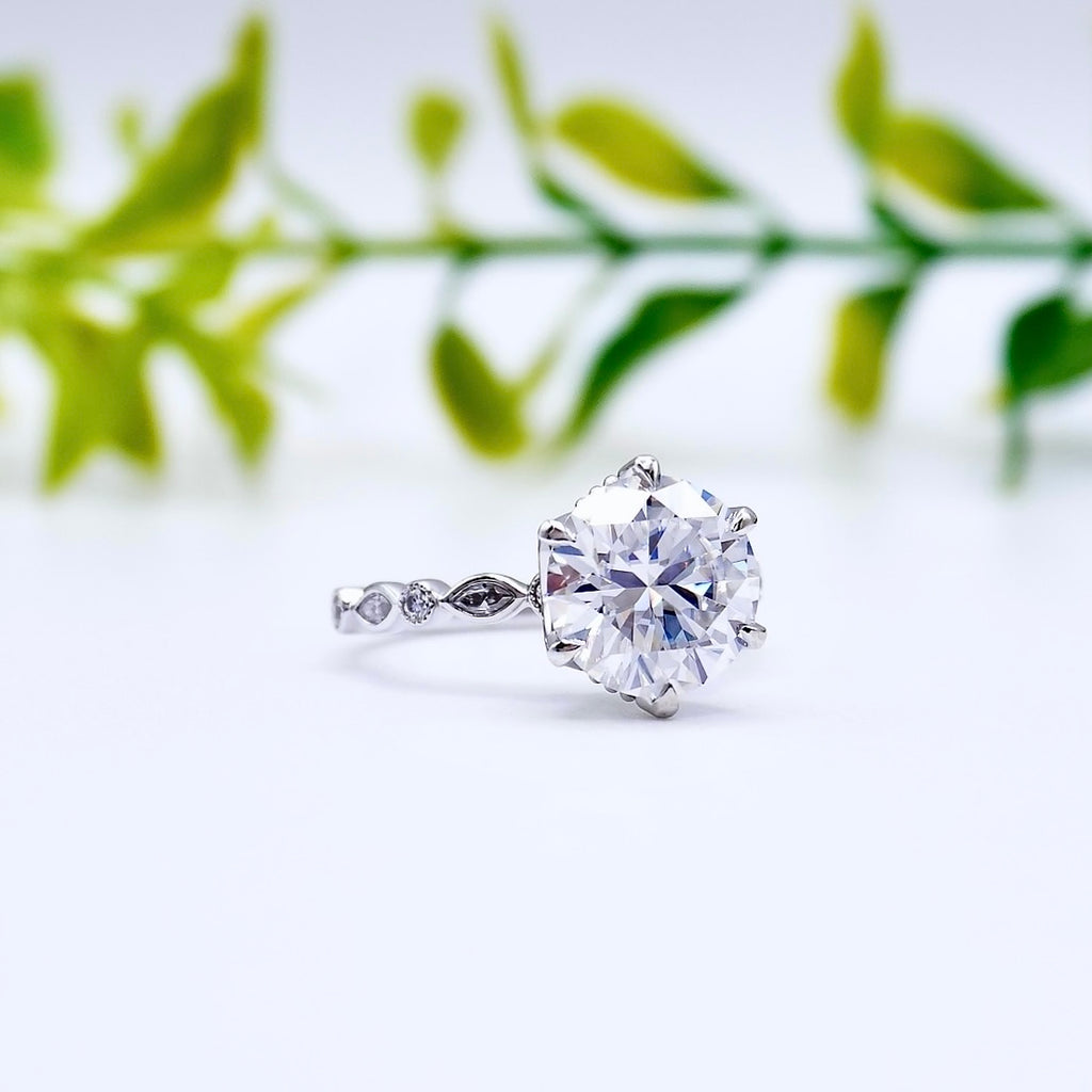 vintage inspired luxury engagement ring