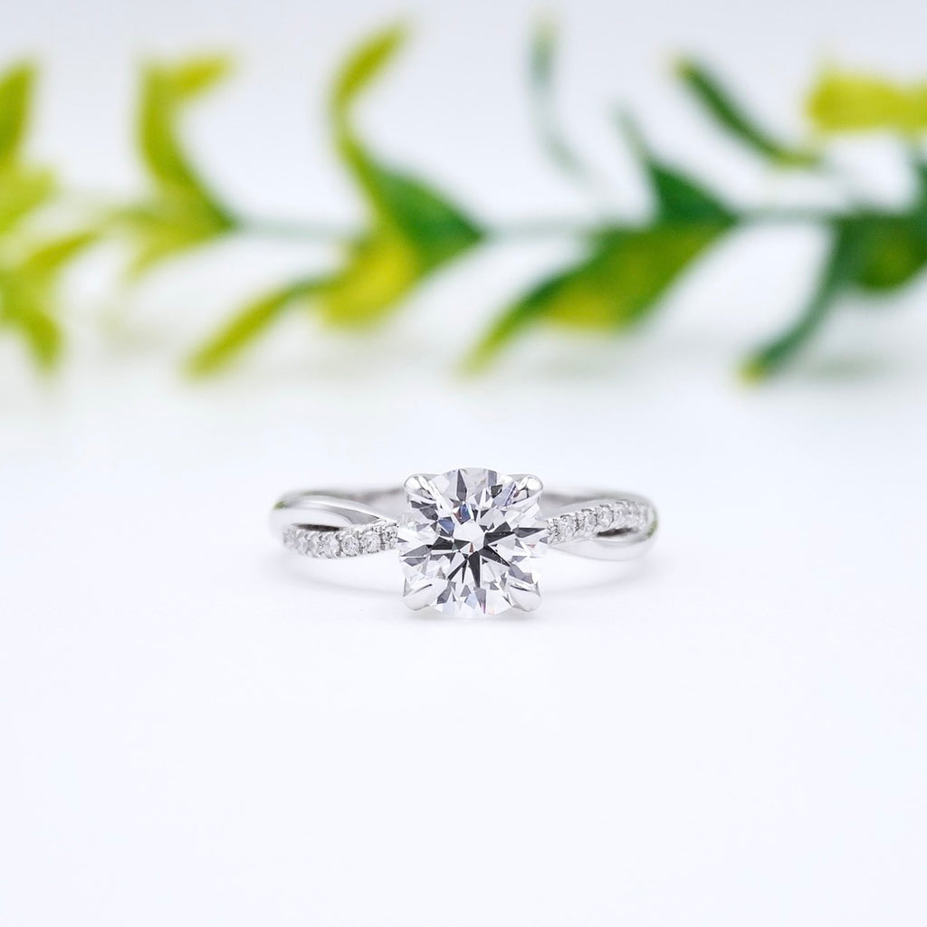 lab diamond engagement ring design