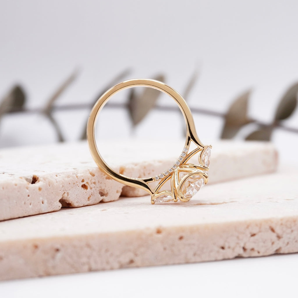 unique gold engagement ring design