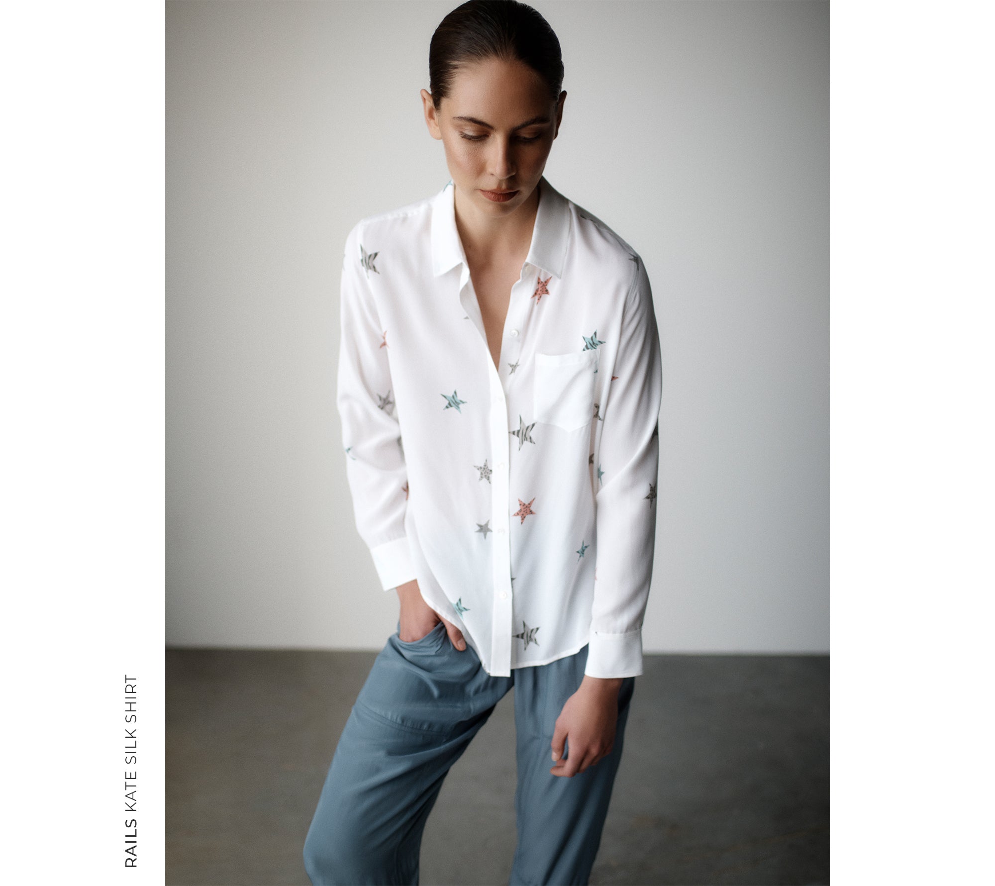 RAILS KATE SILK SHIRT