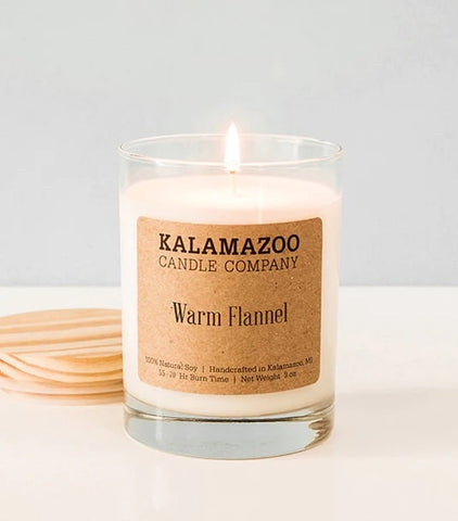 autumn candles warm flannel scent