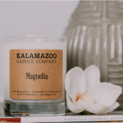 magnolia scented spring candle