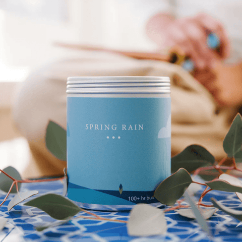 spring rain candle