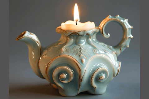 teapot candle vessel