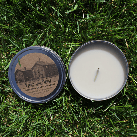 grass scented candle