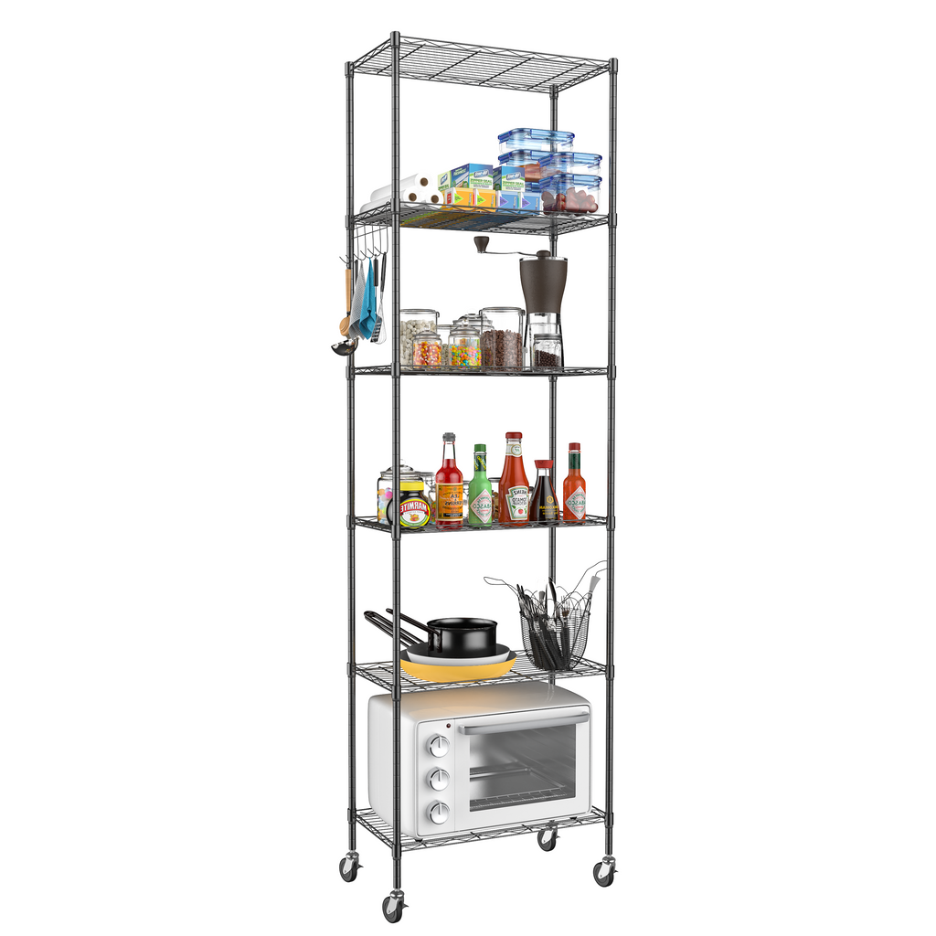 Shelf rack on wheels, shelf 1300x500mm