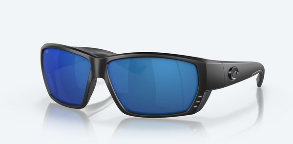 Costa Blackfin 580P Polarized Sunglasses - Matte Black/Blue Mirror