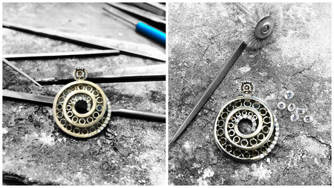 HANDMADE DIAMOND PENDENT