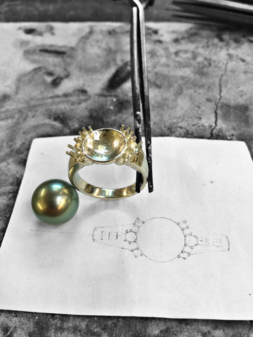 Handmade Pearl Ring