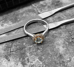 Rose Gold Diamond Engagement Ring - dsr21-050-18wr