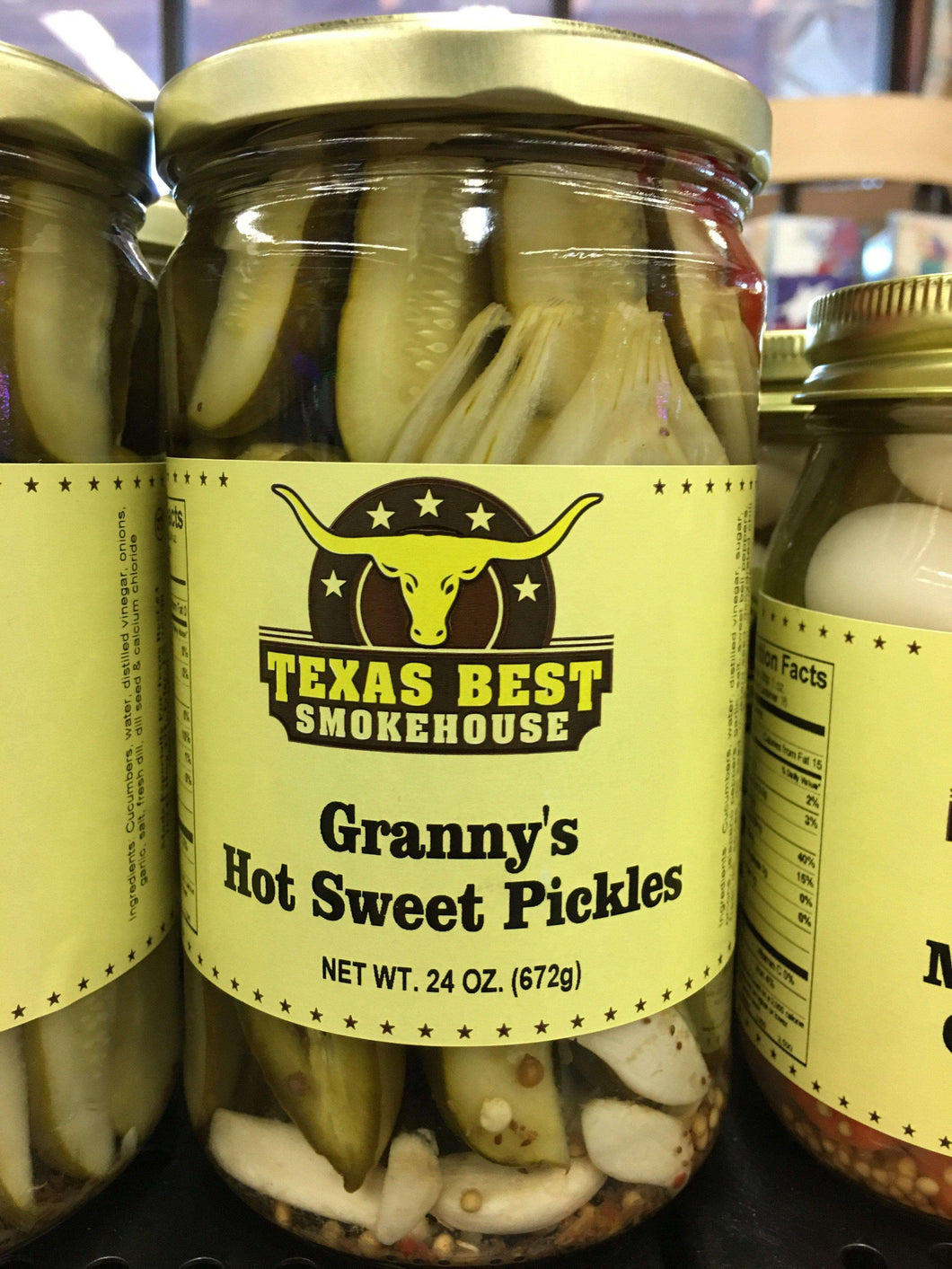 Texas Best Granny Hot Sweet Pickles 24oz – TexasBestShop