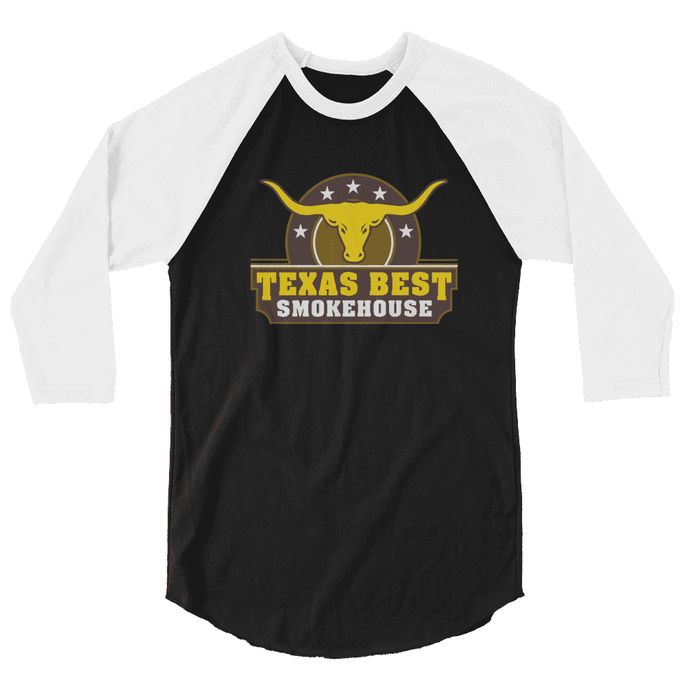 Texas Best Smokehouse 3/4 sleeve raglan shirt – TexasBestShop