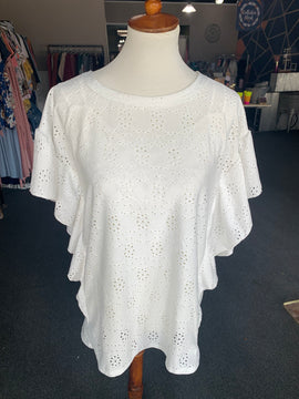 Ivory Eyelet Top