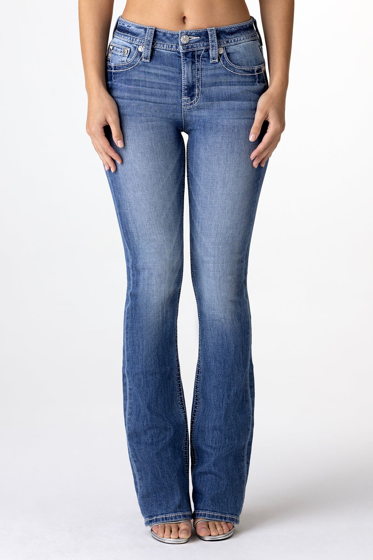 Miss Me Lexie Jane Bootcut Jeans In Light Wash