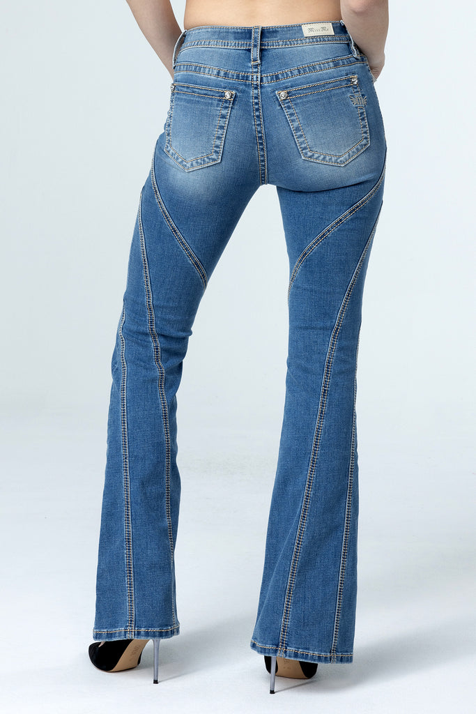 Silver Cross Stitch Flare Denim, Only $119.00