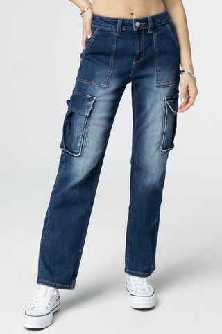denim cargo jeans, perfect summer outfit idea