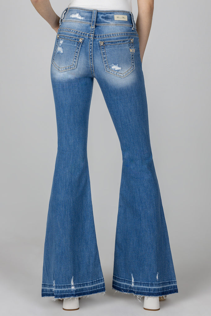 Light Blue Patch Jeans – Jeanfluence
