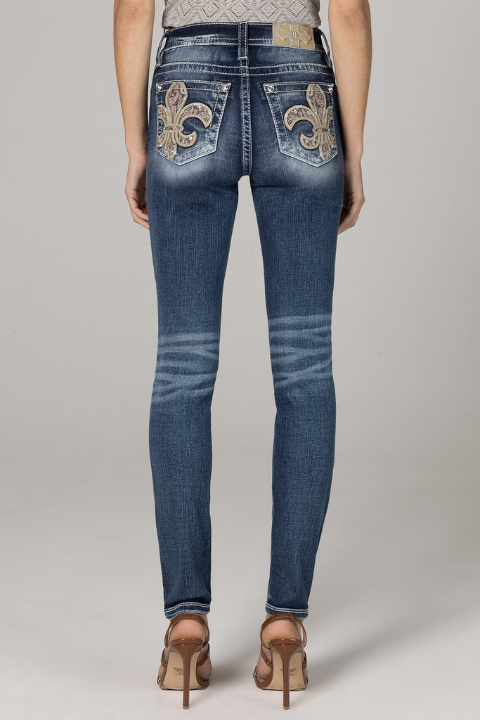 Vibrant Fleur De Lis Skinny Jean | Only $119.00 |