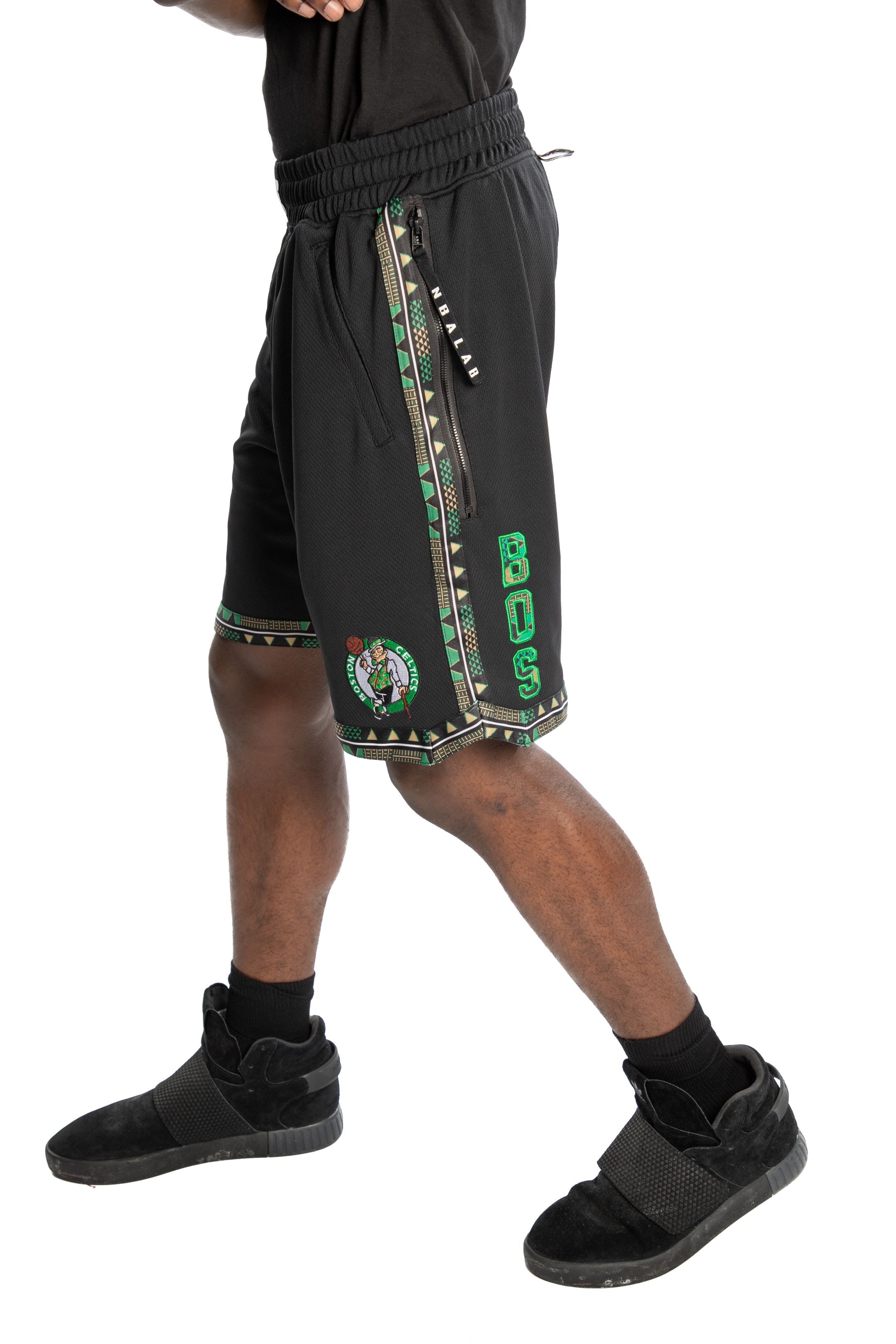 Circo Predecesor proteger Boston Celtics Kente Dunk Short Black | Two Hype
