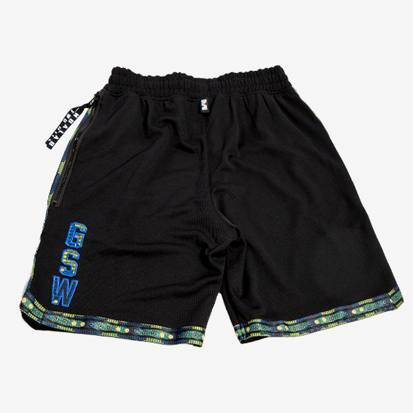 golden state black shorts