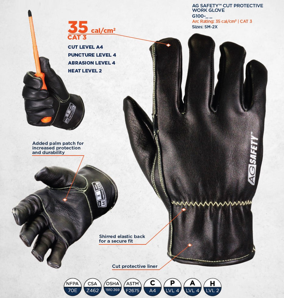 Arc Flash Cut Resistant Drivers Gloves