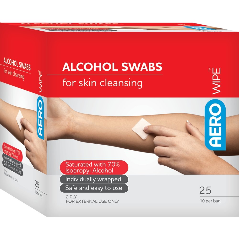 skin cleansing alcohol wipes