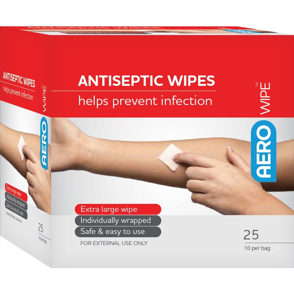 Antiseptic Wipes First Aid Kit Refills (PK 250 Wipes) X1 Safety