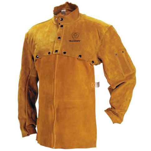Tillman Welding Cape Bib with Sleeves - Side-Split Cowhide Leather Sewn ...