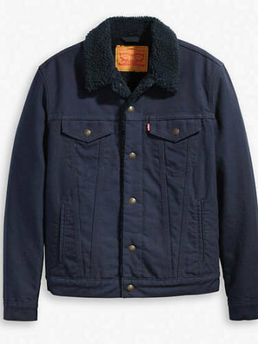 canvas sherpa trucker jacket