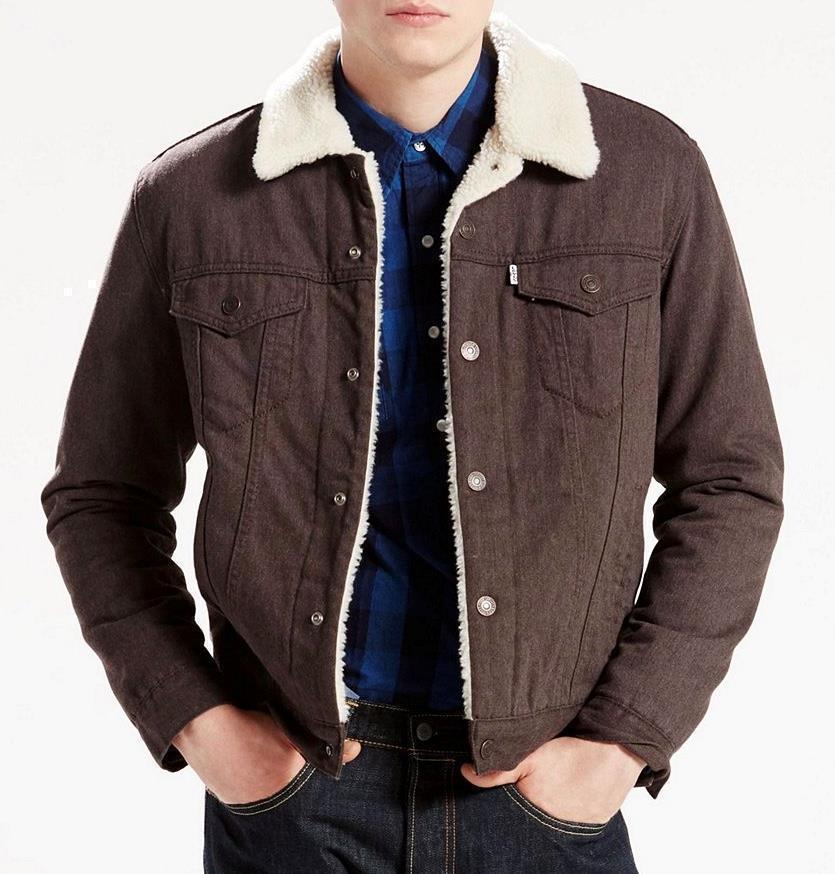 levi's flannel sherpa jacket