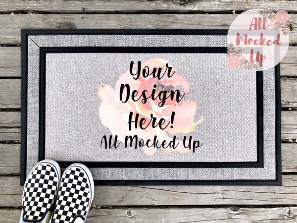 Download Sublimation 18" x 30" RACETRACK DOORMAT Door Mat Mock Up ...