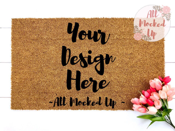 Download 18 X 30 Coir Doormat Door Mat Mock Up Mockup Image Flat Lay Image All Mocked Up