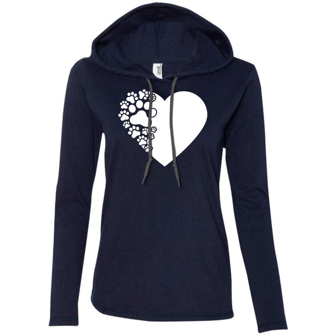 Dog Paw Print Hooded Shirt For Women – Oh my Glad