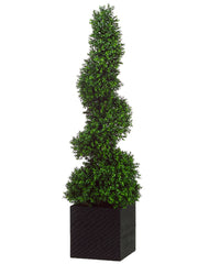 boxwood topiary artificial silk plants balls green cone