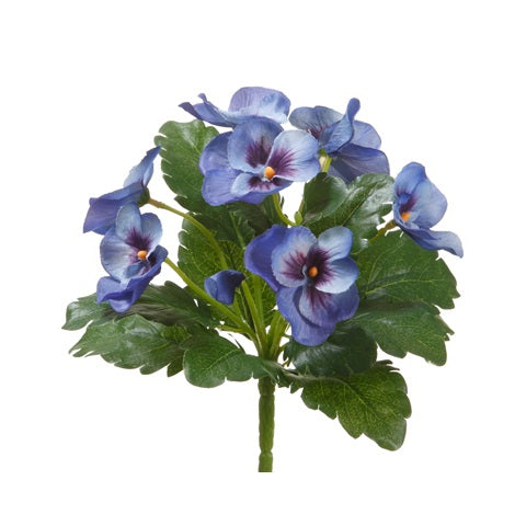 Artificial Pansies | Royal Blue Silk Flowers Bulk | Silk Plants Direct