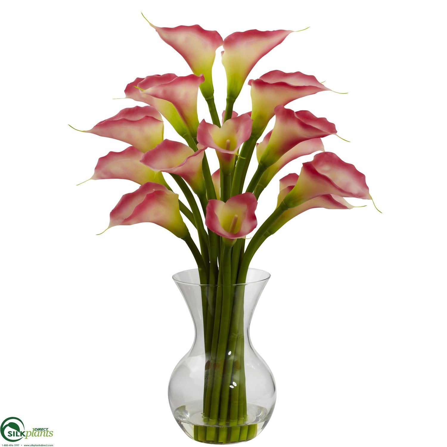 Silk Plants Direct Galla Calla Lily Pink Pack Of 1