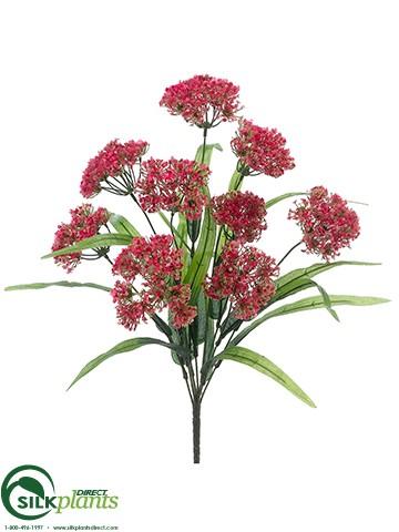Silk Plants Direct Queen Anne's Lace Bush - Boysenberry - Pack of 12 Color:Boysenberry