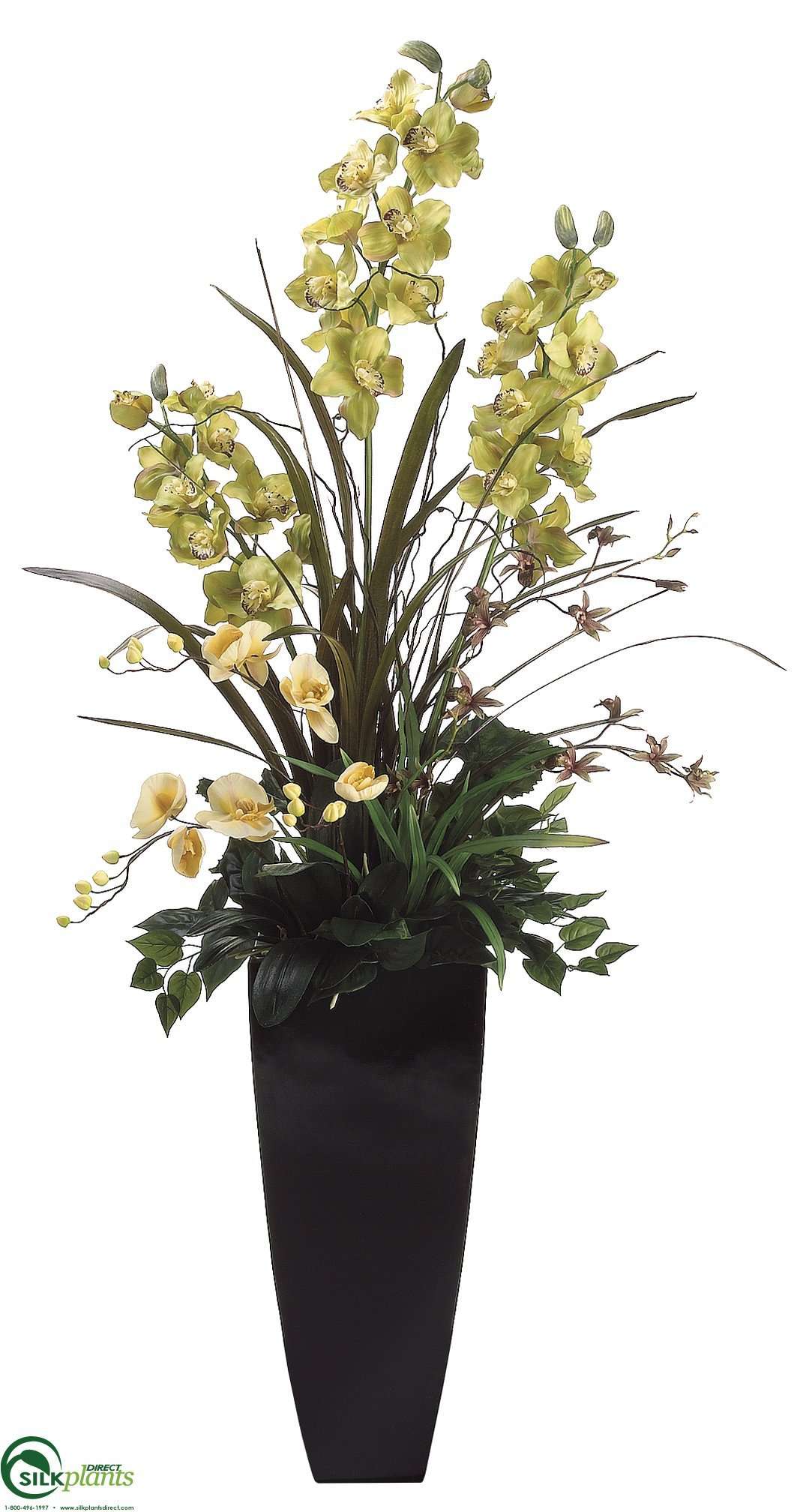 64 H X 32 W X 32 L Phalaenopsis Orchid Cymbidium Orchid Grass In