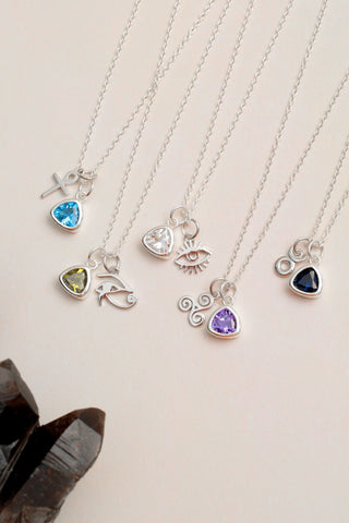 Witchy Charms with Birthstone Necklace