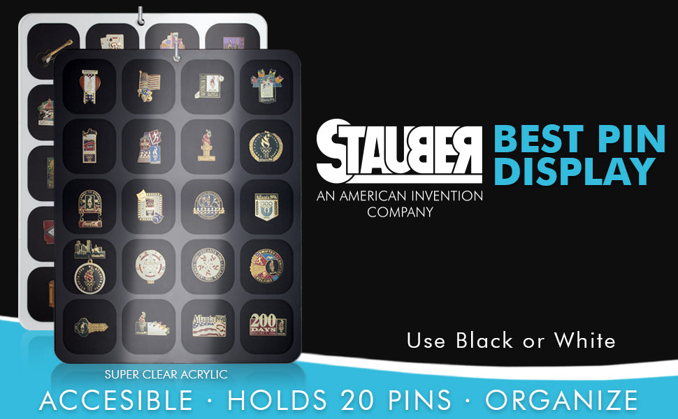STAUBER Best Pin Display and Organizer - Pin Collection display holder