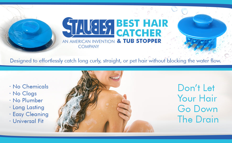 Stauber Best HC-L2IN-SH Hair Catcher Drain Stopper Tub Drain