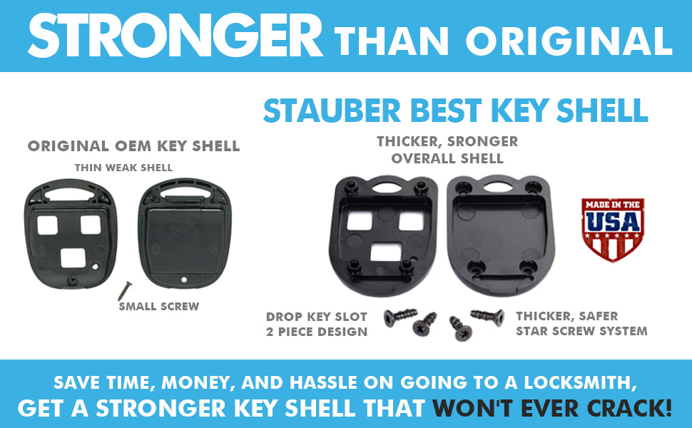 stauber best key shell is better than original oem key shell