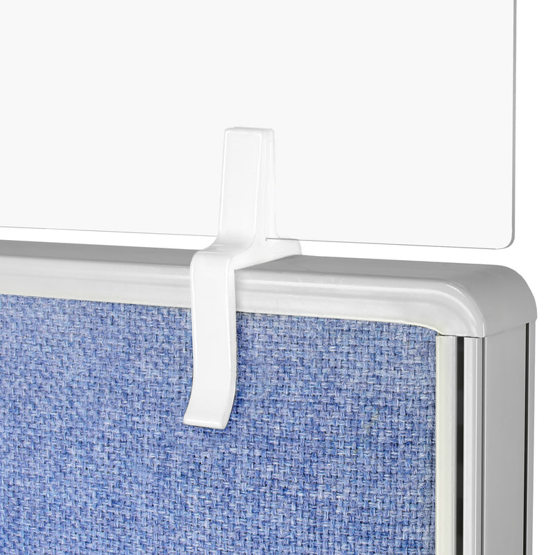 1.5" Cubicle Clip - Holder for Sneeze Guard panels no tools required.