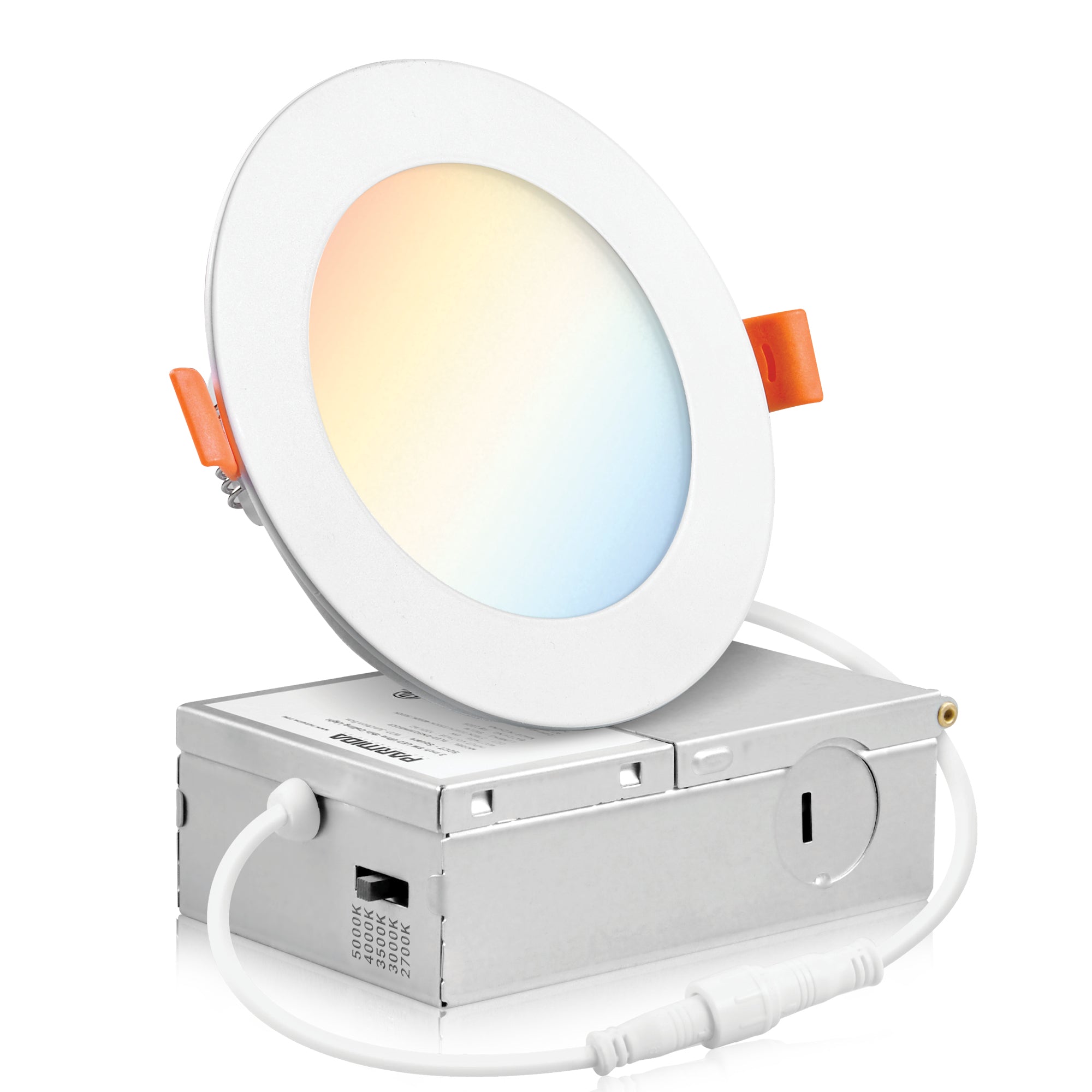 5CCT - 4" LED Recessed Ceiling Slim Panel Light with Junction Box - 9W
