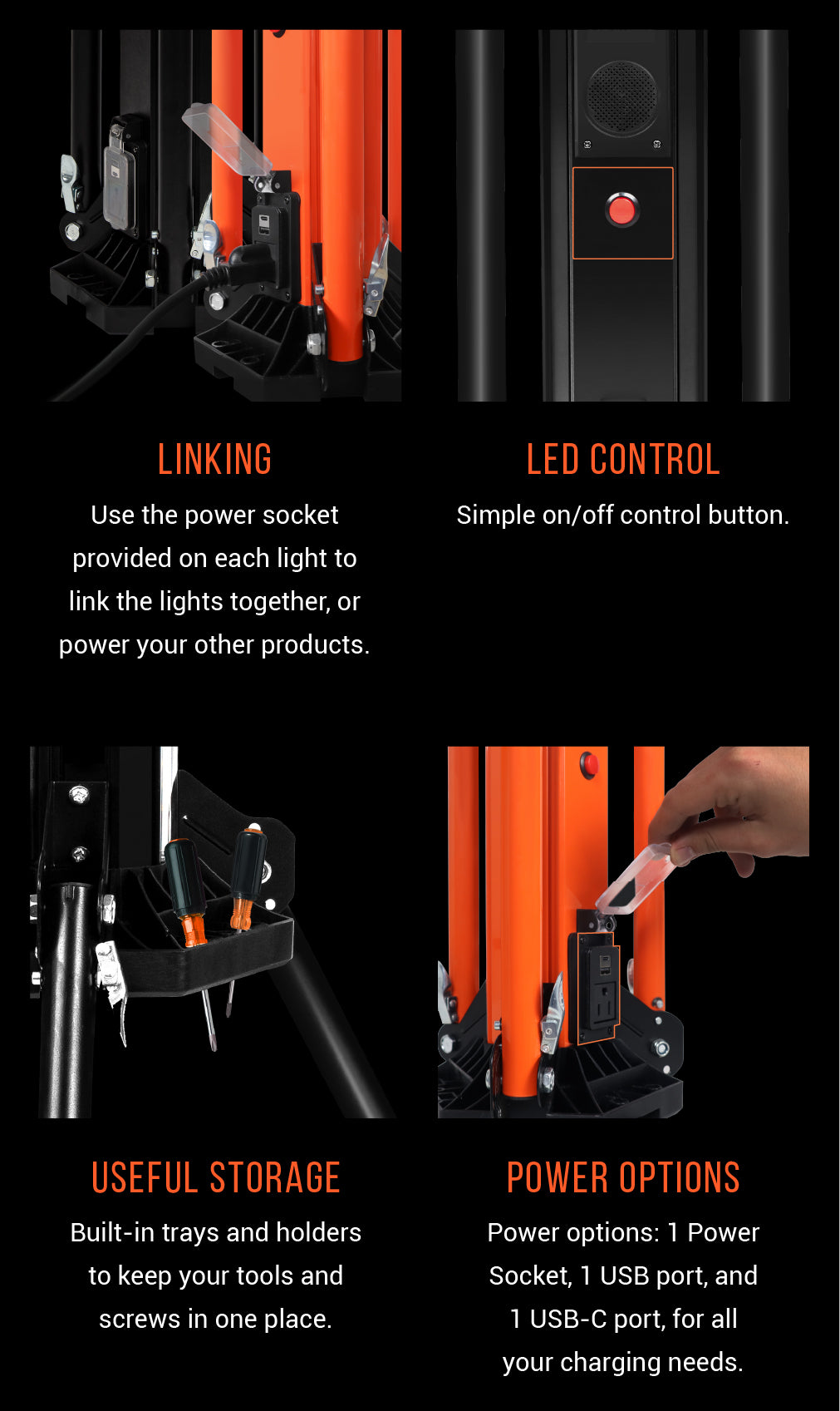 LEDSONIC Tower Light Features